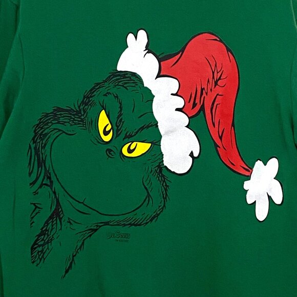 How the Grinch Stole Christmas Holiday Sweatshirt Womens M Green Dr Seuss - Picture 1 of 5